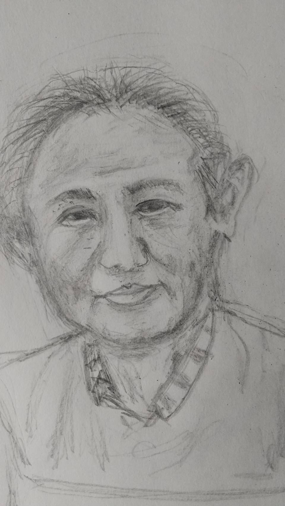 少し若い頃の似顔絵